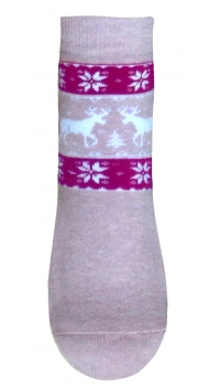 Skarpetki bawełniane wzorowane frotte ____________________ Mod.62 art. B2225 roz.13-17cm